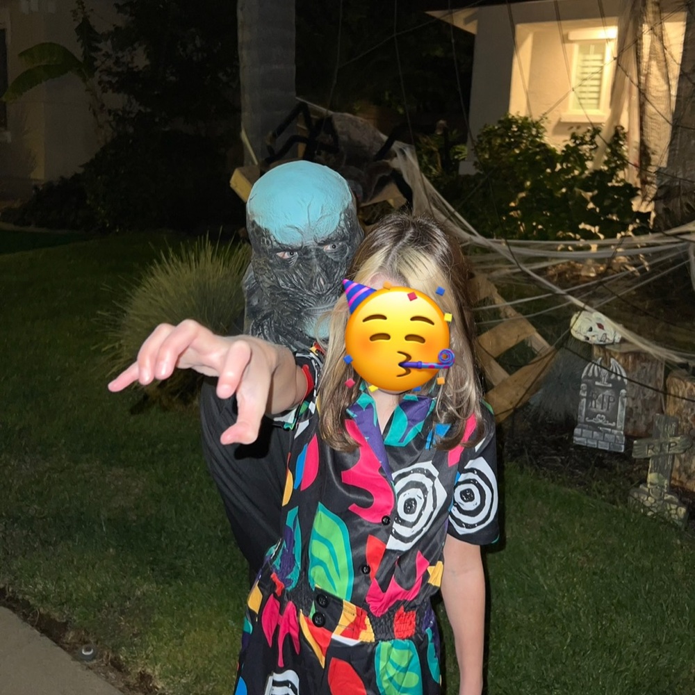 Stranger Things Eleven Costume and Vecna Mask